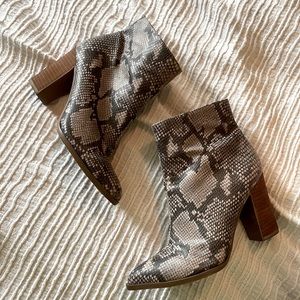 Carlos Snake Skin Booties